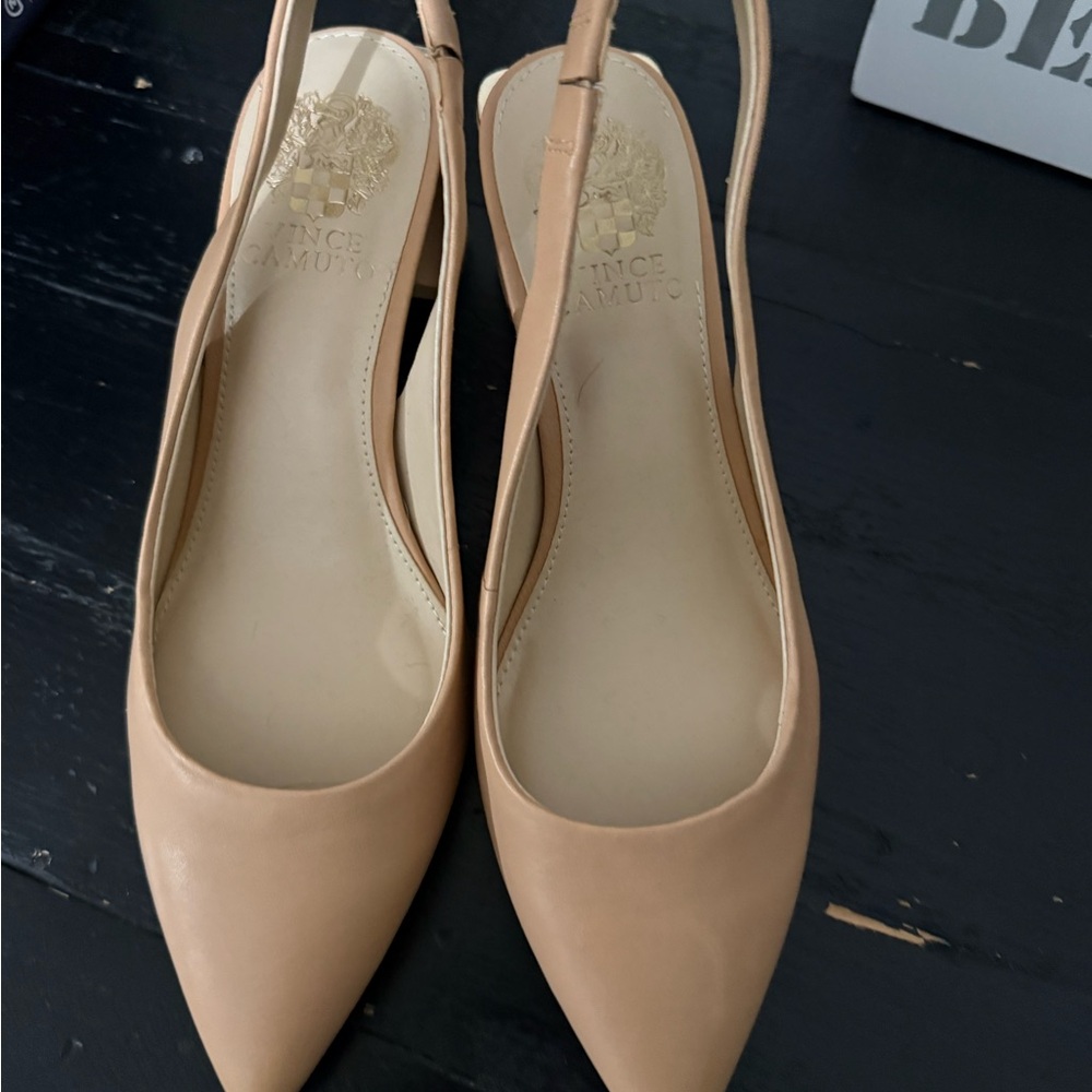 Vince Camuto Women's Nude Slingback Heels